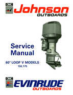 1991 Johnson Evinrude EI 60 Loop V Models 150, 175 outboards Service Repair Manual P/N 507950