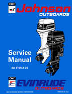 1994 Johnson/Evinrude "ER" 60 thru 70 outboards Service Repair Manual P/N 500609