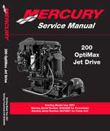 2001 Mercury Mariner 200hp Optimax Jet Drive Service Manual