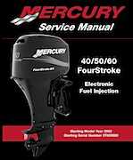 2002-2004 Mercury 40HP, 50HP, 60HP, Factory Service Repair Manual