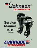 1997 Johnson/Evinrude EU 25, 35 HP 3-Cylinder outboards Service Manual