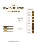 1968 Evinrude Starflite 100 HP outboards Service Repair Manual P/N 4487