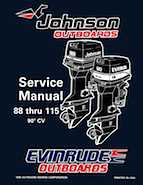 1996 Johnson Evinrude "ED" 90 CV 88 thru 115 Service Repair Manual, P/N 507126