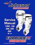 1998 Johnson Evinrude "EC" 125C, 130, 200, 225, 250 90 deg LV Service Repair Manual, P/N 520212