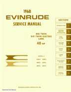 1968 Evinrude Big Twin, Big Twin Electric, Lark 40 HP Outboards Service Manual