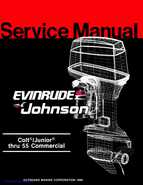 1987 Johnson Evinrude CD Colt/Junior thru 55 Commercial service repair manual, P/N 507546